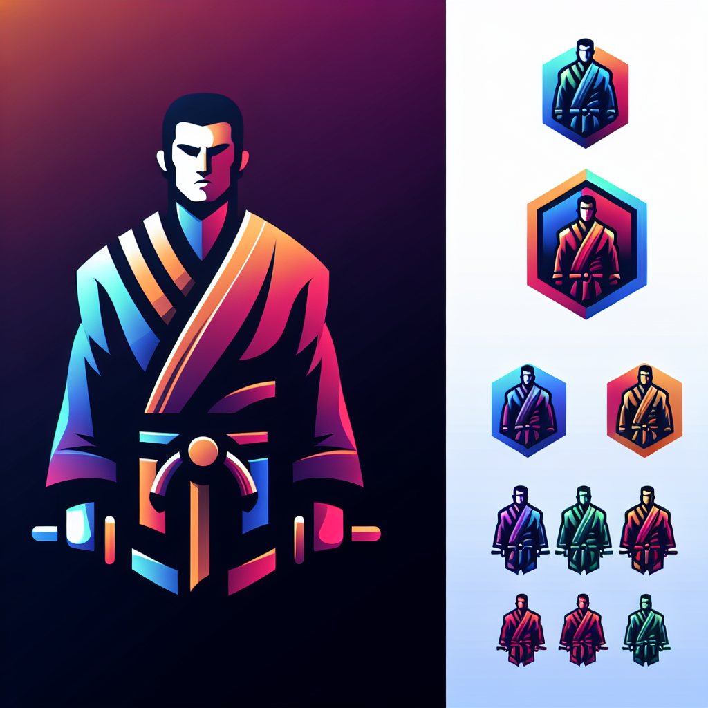 Design a logo for a blog authored by "egghead warrior" a scholar who also loves and practices jiu jitsu and serves in the marine corps